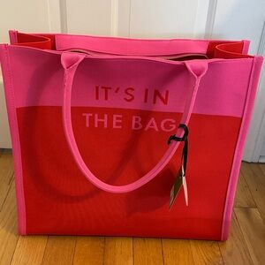 Kate Spade Pink and Red Tote Bag